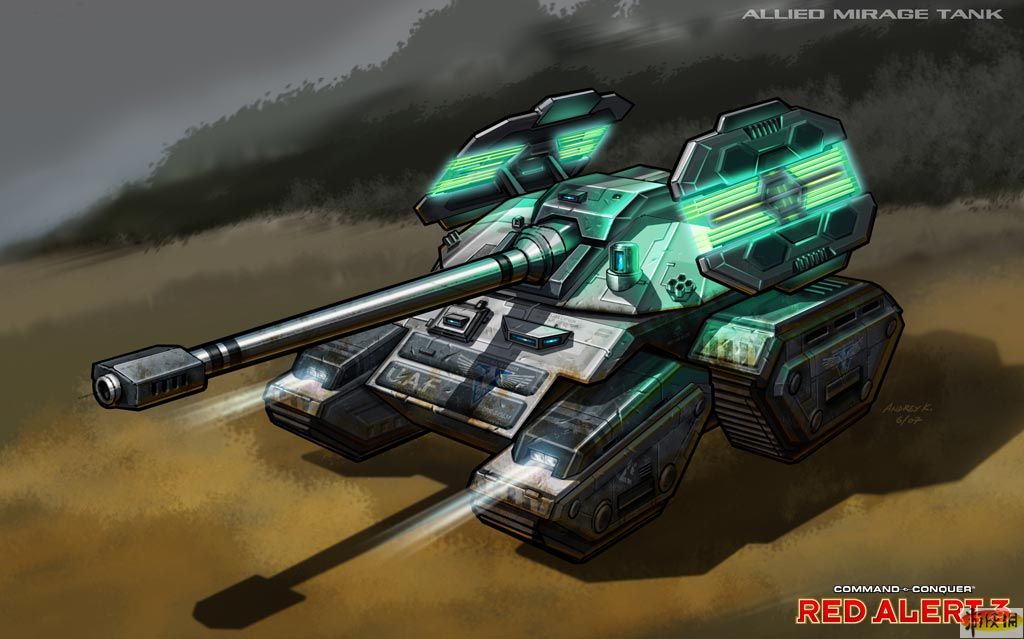 红色警戒3》盟军单位介绍:幻影坦克